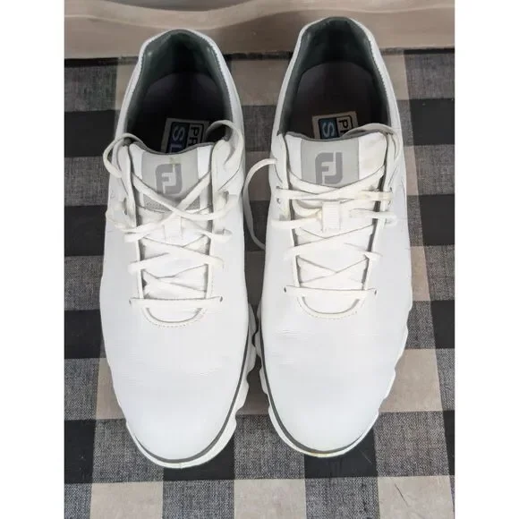 FootJoy Pro SL SoftSpike Golf Shoes White/Gray Men's Size 11 - Picture 2 of 13